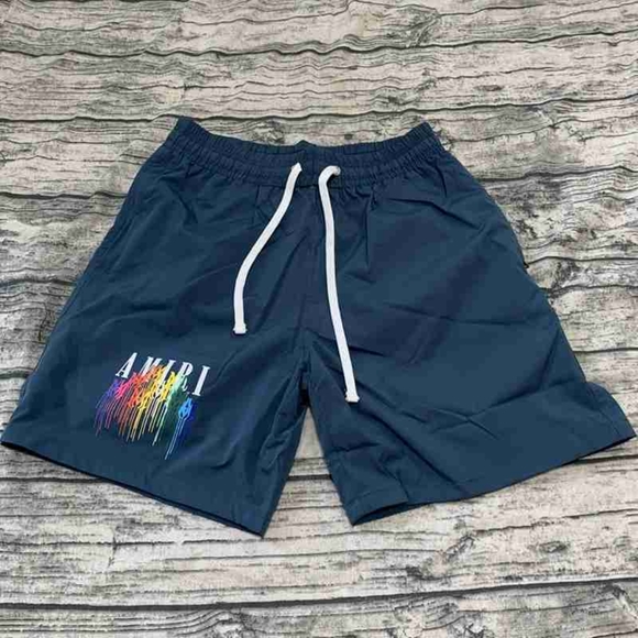 AMIRI blue printed polyester casual shorts - Picture 1 of 7